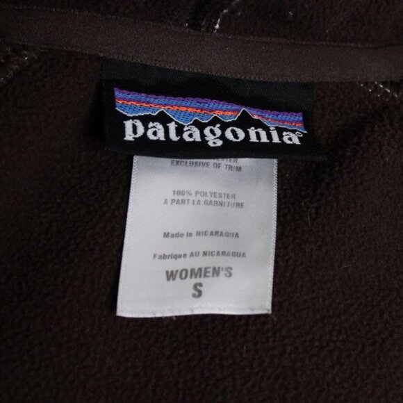 Patagonia Women's White  Green Plaid Hooded Jacket Size S - Picture 16 of 16